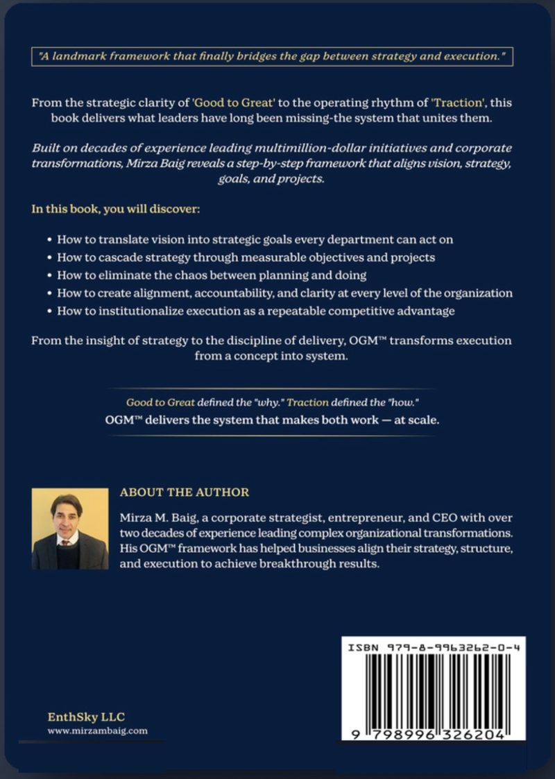 The System for Breakthrough Execution - Back Cover